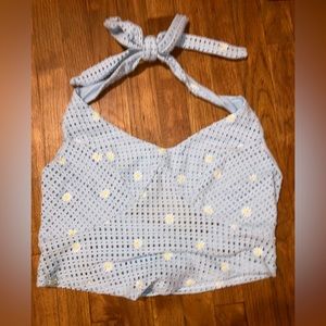 crocheted halter top